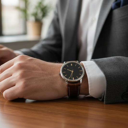 Homme portant la montre Classic Élégance
